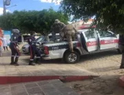 FOTOS: Bandidos que explodiram banco na véspera da