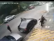 Vídeo: de muletas, assaltante sem uma perna ajuda 