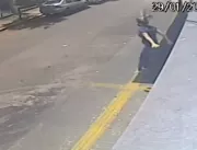 Mulher pula do 1º andar de prédio para fugir de as