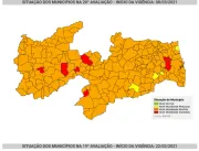 Paraíba registra 95% dos municípios na bandeira la
