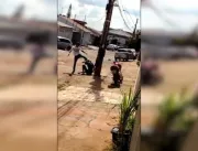 Vídeo: PM dá tapas e chutes em vizinho após discus