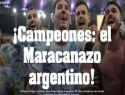Jornal goza com derrota do Brasil para a Argentina