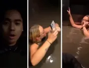 Vídeo assustador mostra amigos presos em elevador 