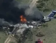 Milagre: avião cai, explode e todos os ocupantes s