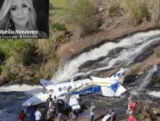 Vídeo atribuído à queda do avião da cantora Maríli