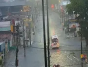 Chove mais de 100 milímetros em João Pessoa nas últimas 12 horas, diz Defesa Civil