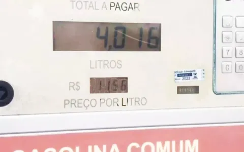 Preço do litro da gasolina passa dos R$ 11 no inte