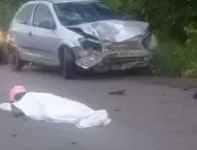 Colisão entre carro e moto deixa saldo de um morto
