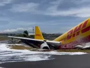 Avião se parte ao meio após pouso de emergência – 