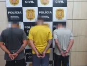 Vídeo: Trio é preso por fazer delivery de drogas e