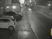 VÍDEO: Carro de suspeitos de roubar apartamento de