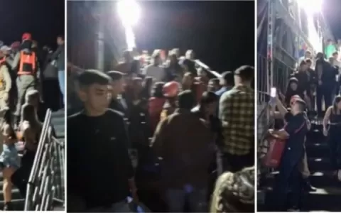 Bombeiros evacuam camarote da festa de São João po