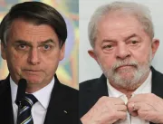 Pesquisa mostra Lula e Bolsonaro tecnicamente empa