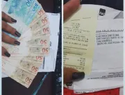 MÍDIA NACIONAL: Mulher encontra R$ 600 e paga fatu