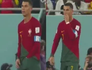 Hora do lanche! Cristiano Ronaldo tira chiclete da cueca e coloca na boca durante jogo da Copa – VEJA VÍDEO 
