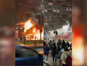 [VÍDEO] Caminhão de natal da Coca-cola pega fogo e