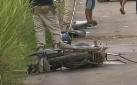 IMAGEM FORTE: Motociclista morre após colisão com 