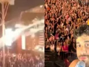 SUSTO: Jovem é ferida por fogos de artifício em show de cantor sertanejo – VEJA O VÍDEO