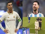 ASSISTA: CR7 faz gesto obsceno para torcedores após ouvir gritos de “Messi”