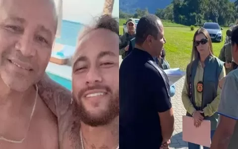 Pai de Neymar recebe voz de prisão durante fiscali