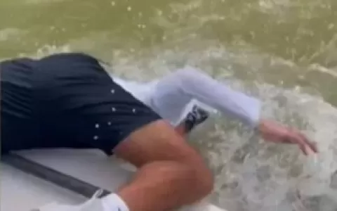 IMPRESSIONANTE: Tubarão abocanha braço de pescador