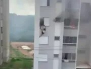 IMAGEM FORTE: Avós se jogam do 4ª andar de prédio para escapar de incêndio provocado pela neta de 11 anos; veja