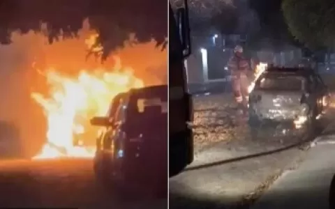 Homem é preso após incendiar viatura da Polícia Ci
