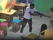 CENAS FORTES: Homem invade bar armado com fuzil e 