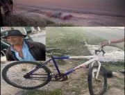 Desmanchou ele todinho: Idoso morre esmagado por carreta em acidente com bicicleta: VÍDEO MUITO FORTE