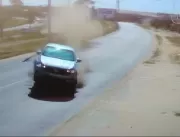 Vídeo mostra fuga de motorista após acidente com v