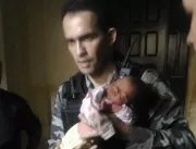 Bebê é salvo pela PM ao se engasgar com leite mate