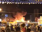 SUSTO: Incêndio no Parque do Povo cancela shows e 