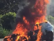 Carro de Paquetá pega fogo e explode; jogador sai 
