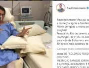 Bolsonaro faz campanha dentro do hospital no Brasi