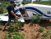 Avião cai em Guarabira; ocupantes passam bem