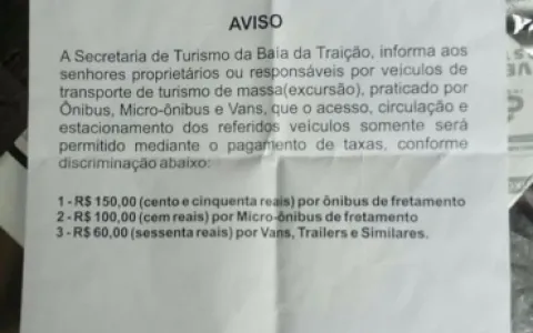 Prefeitura de cidade paraibana resolve cobrar até 