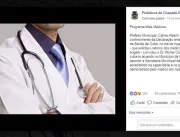 Para manter médico, prefeito convida cubano para s
