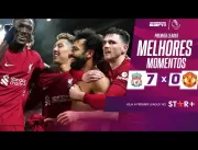 VÍDEO: 7x0 - Liverpool massacra Manchester United 