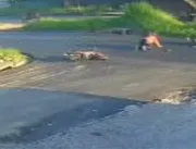 ASSISTA: Motociclista fica ferido ao colidir com a