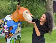 Artista da Jaguar Parade 2023, Daisy Américo, fez escultura em homenagem à Florianópolis