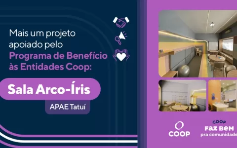 APAE de Tatuí entrega novo espaço de atendimento com apoio da COOP