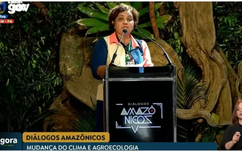 Assessora da REPAM-Brasil defende adoção de políticas públicas para acabar com o desmatamento no Diálogos Amazônicos, em Belém