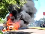 Carro explode enquanto casal viajava pelo RS