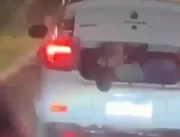 Vídeo mostra motorista sequestrado pedindo socorro