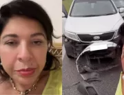Roberta Miranda sofre acidente de carro e detalha 