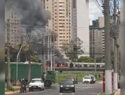 Incêndio atinge metrô em Águas Claras, no Distrito
