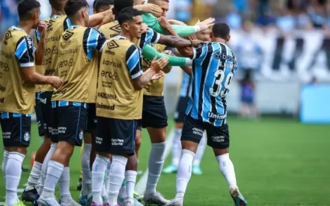 Grêmio goleia na Arena o Santa Cruz por 6 a 2