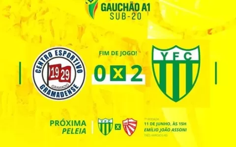 Ypiranga vence o Gramadense pelo Gauchão Sub-20
