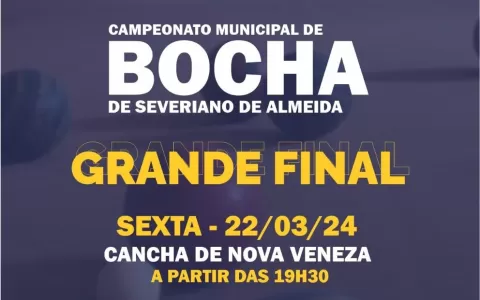  Municipal de Bochas de Severiano de Almeida decid