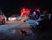 Forte colisão entre dois veículos deixa um morto e